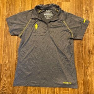 Golds Gym Shirt Collared Workout Wear‎ Gym Adult Size 2XL